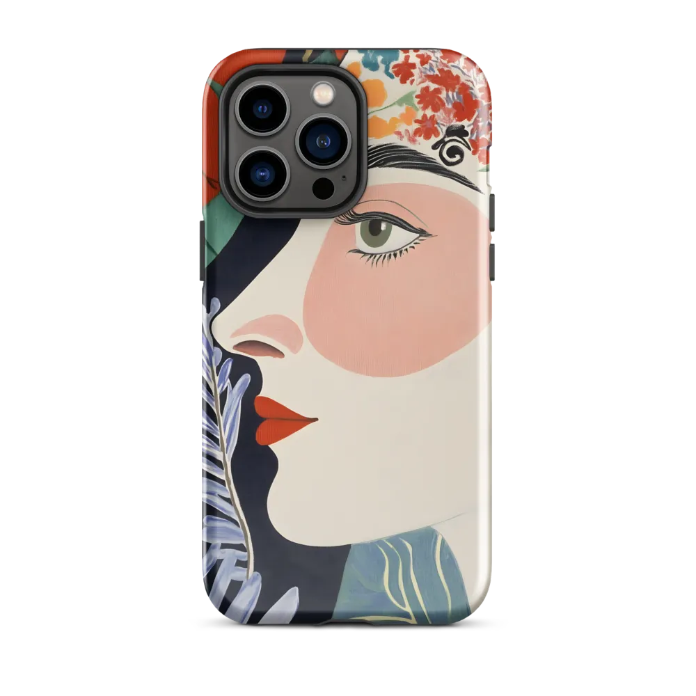 Floral Serenade: A Modern Portrait