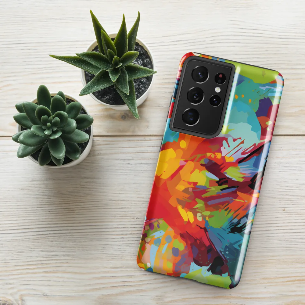 Colorful Lizard: An Abstract Adventure | Phone Case |  S21 Ultra | Tough Case | Glossy
