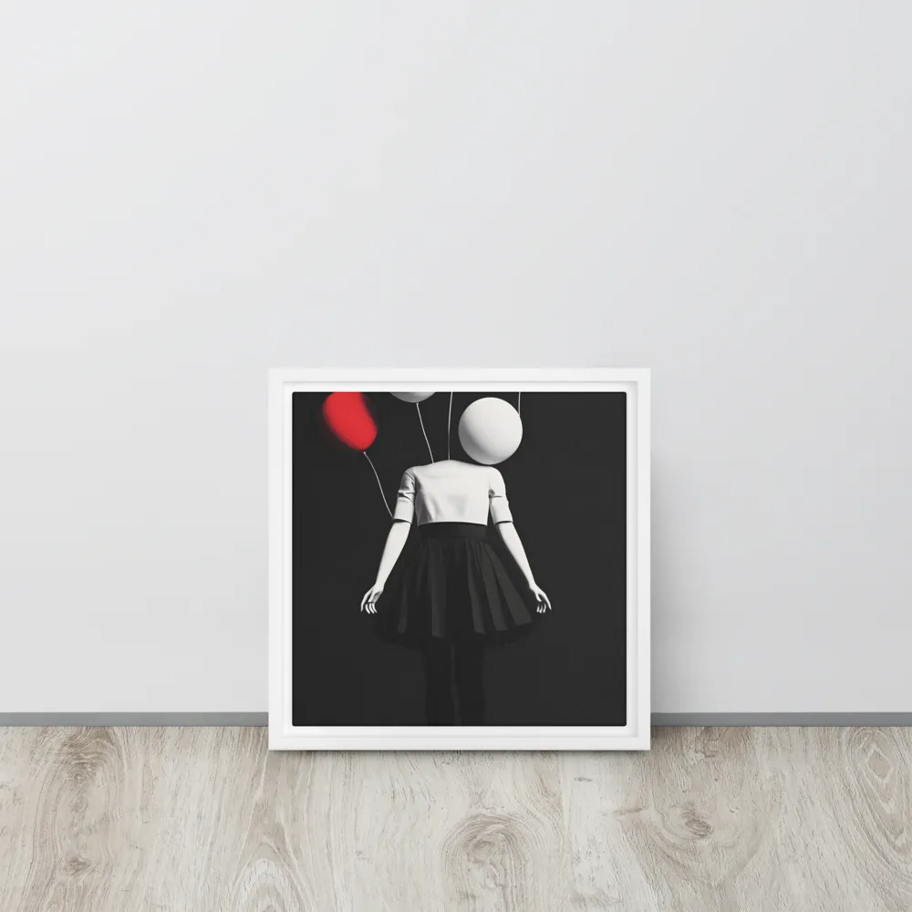 Suspended in Mystery | Canvas with White Frame | 12″×12″