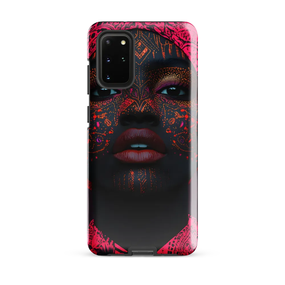 Neon Adornments: A Portrait of Cultural Expression
