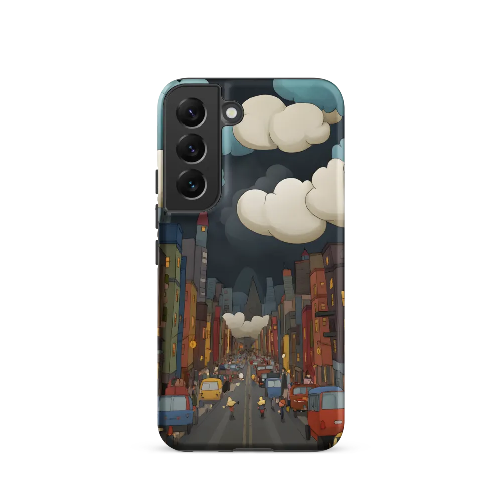 Urban Symphony: A City Awakens at Dusk | Phone Case |  S22 | Tough Case | Matte