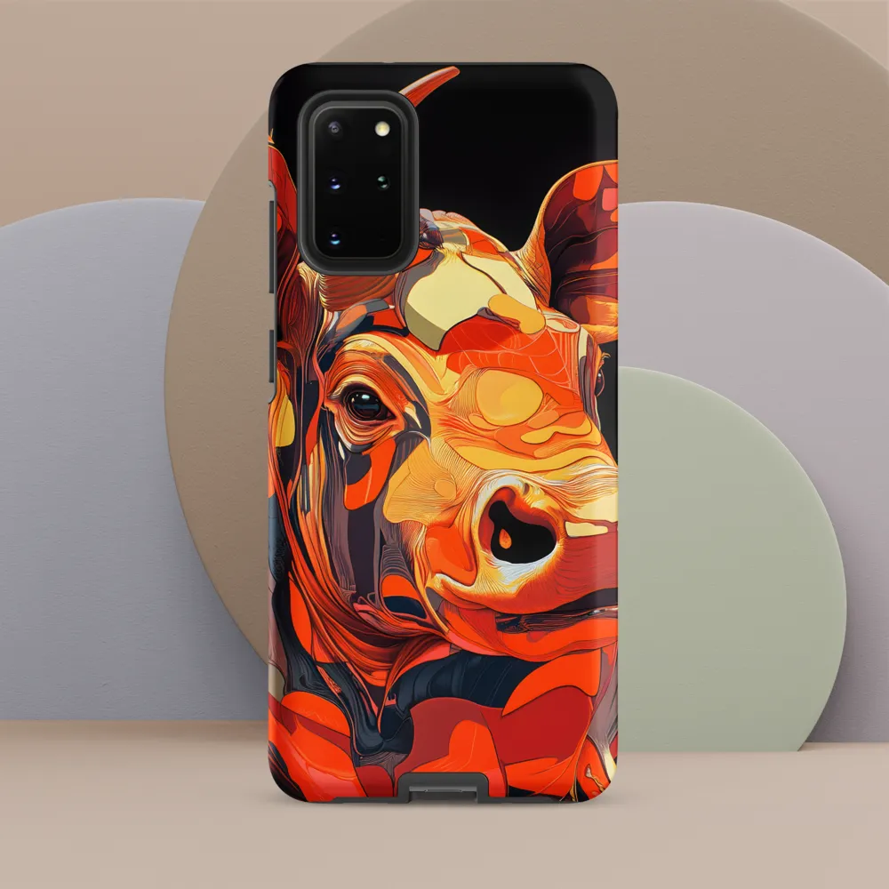 Modern Serenade: The Vibrant Cow
