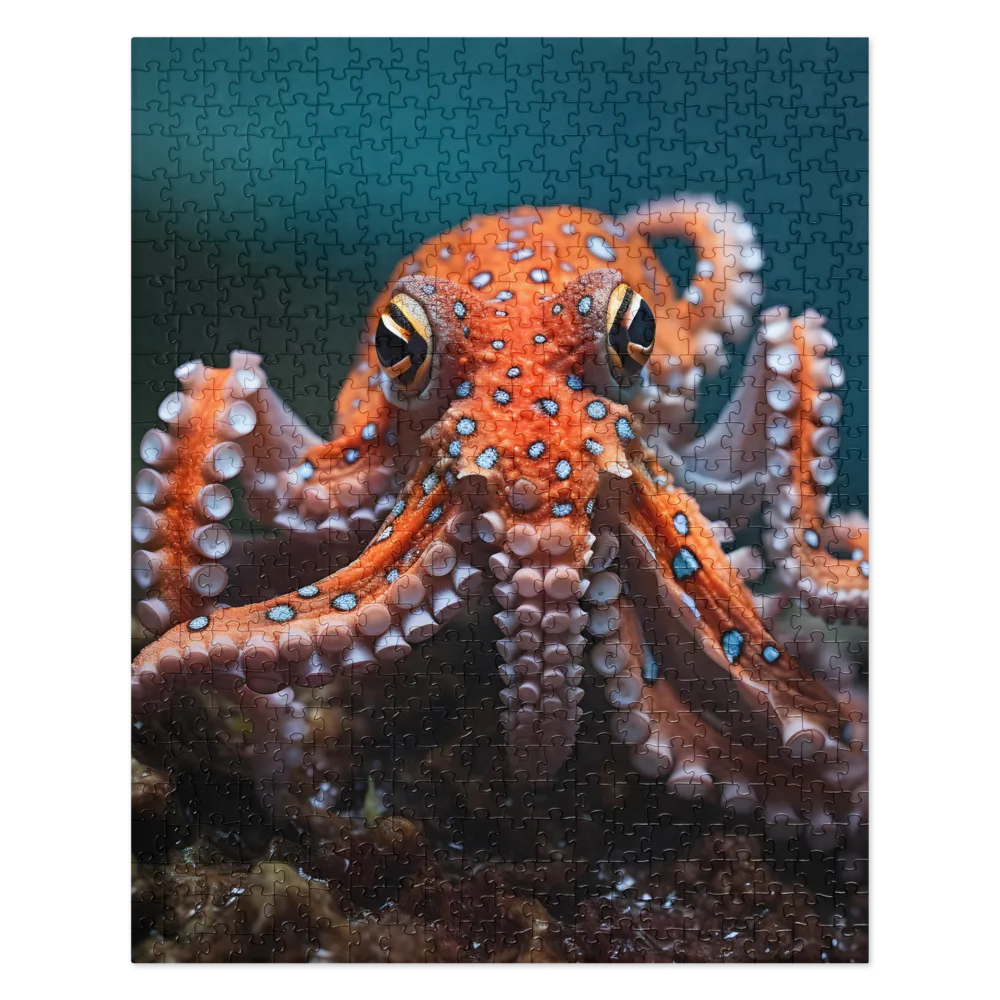 Curiosity of the Deep: The Orange Octopus | Jigsaw Puzzle | 520 pieces