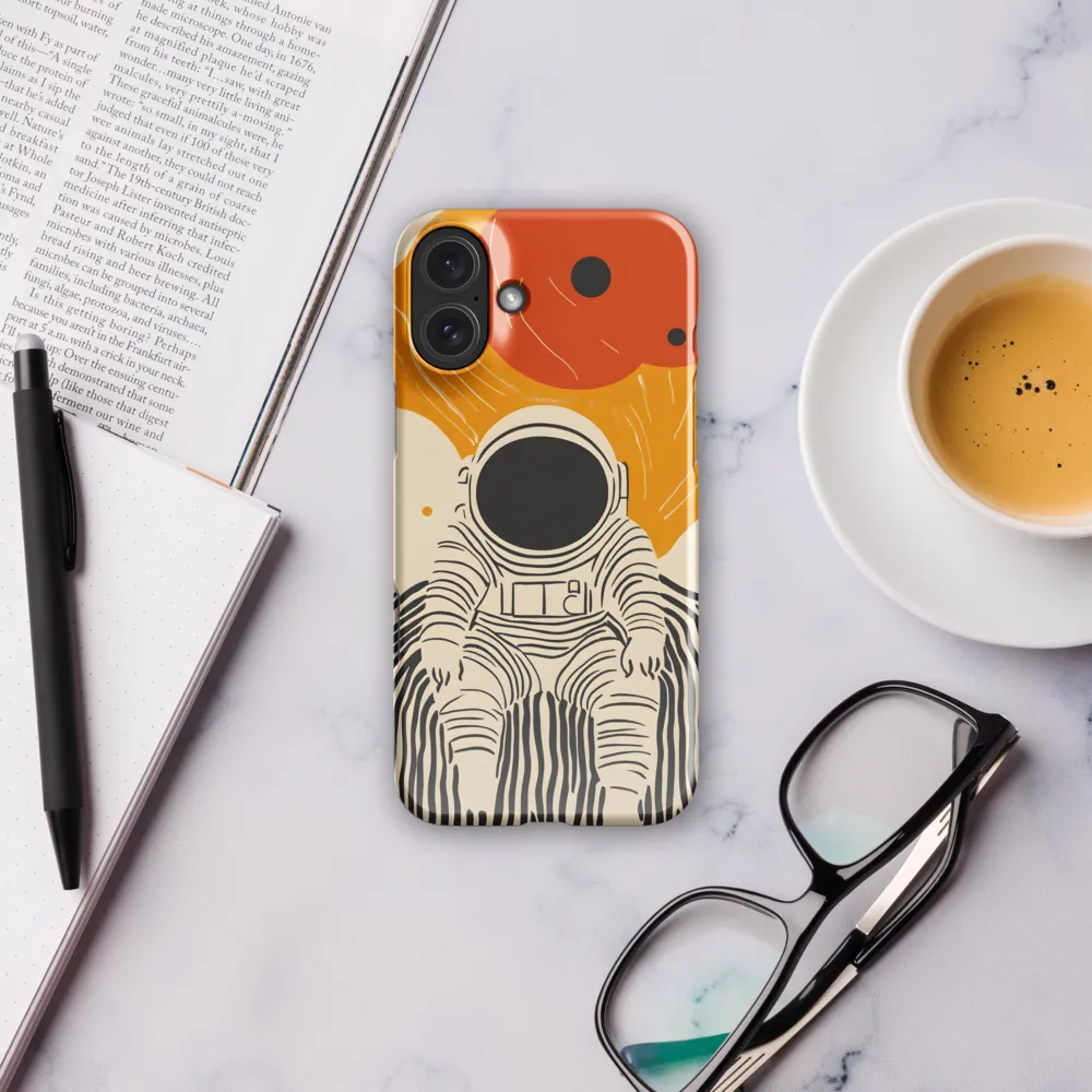 Astronaut in Cosmic Thoughts | Phone Case |  16 Plus | Snap Case | Glossy