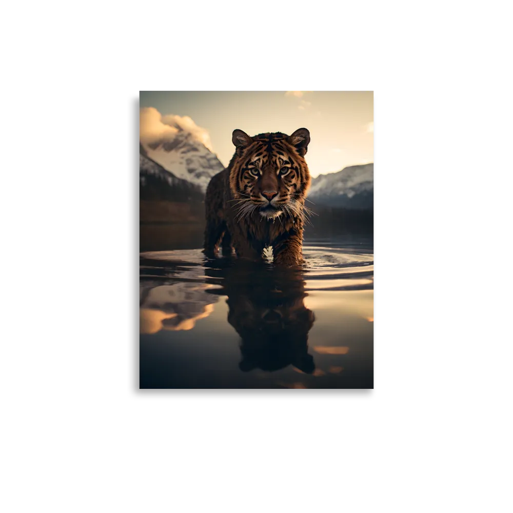 Majestic Reflection: The Tiger's Domain | Poster | 11″×14″