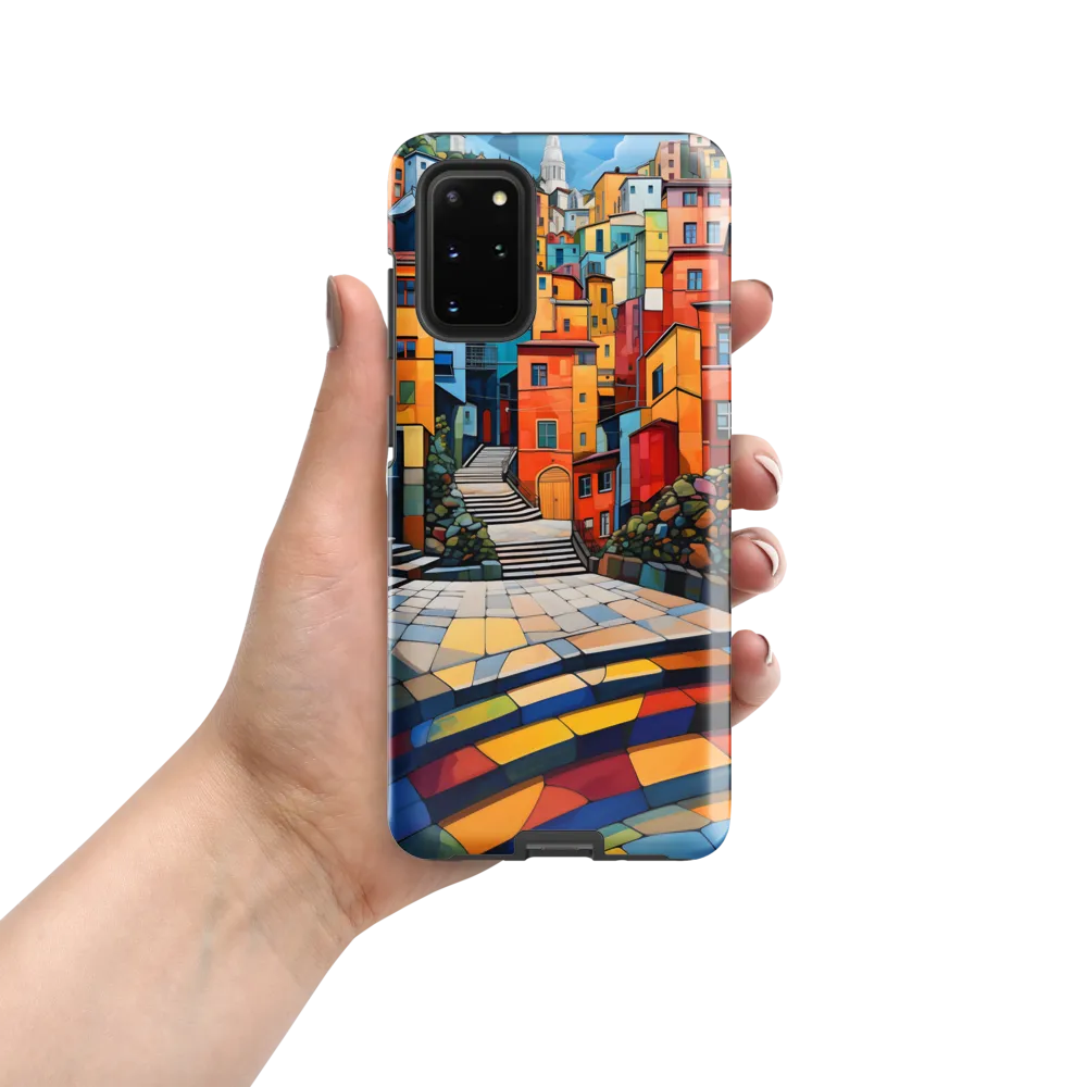 Vibrant Village: A Cubist Journey