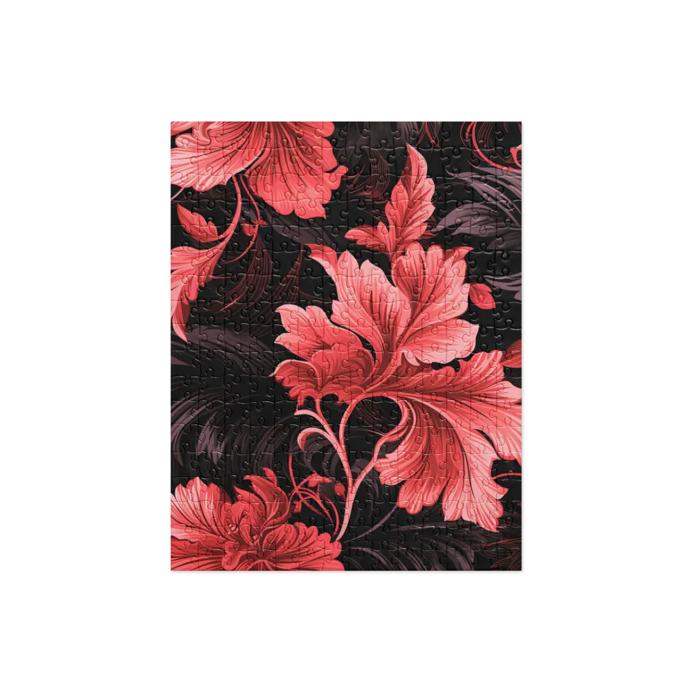 Tropical Elegance in Red | Jigsaw Puzzle | 252/520 pieces