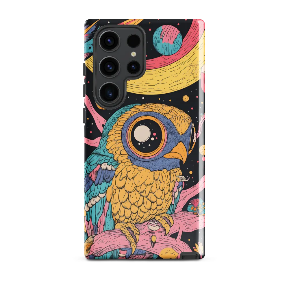 Whimsical Cosmic Owl | Phone Case |  S23 Ultra | Tough Case | Glossy