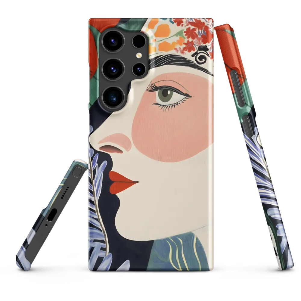 Floral Serenade: A Modern Portrait