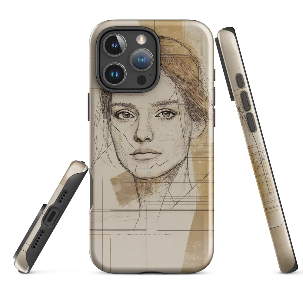 Geometric Elegance: A Modern Portrait