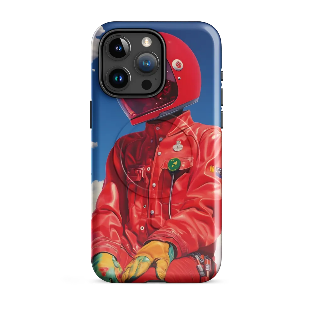 Astronaut in Crimson