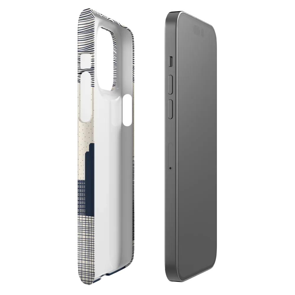 Urban Patterns: A Minimalist Skyline | Phone Case |  14 Pro Max | Snap Case | Matte