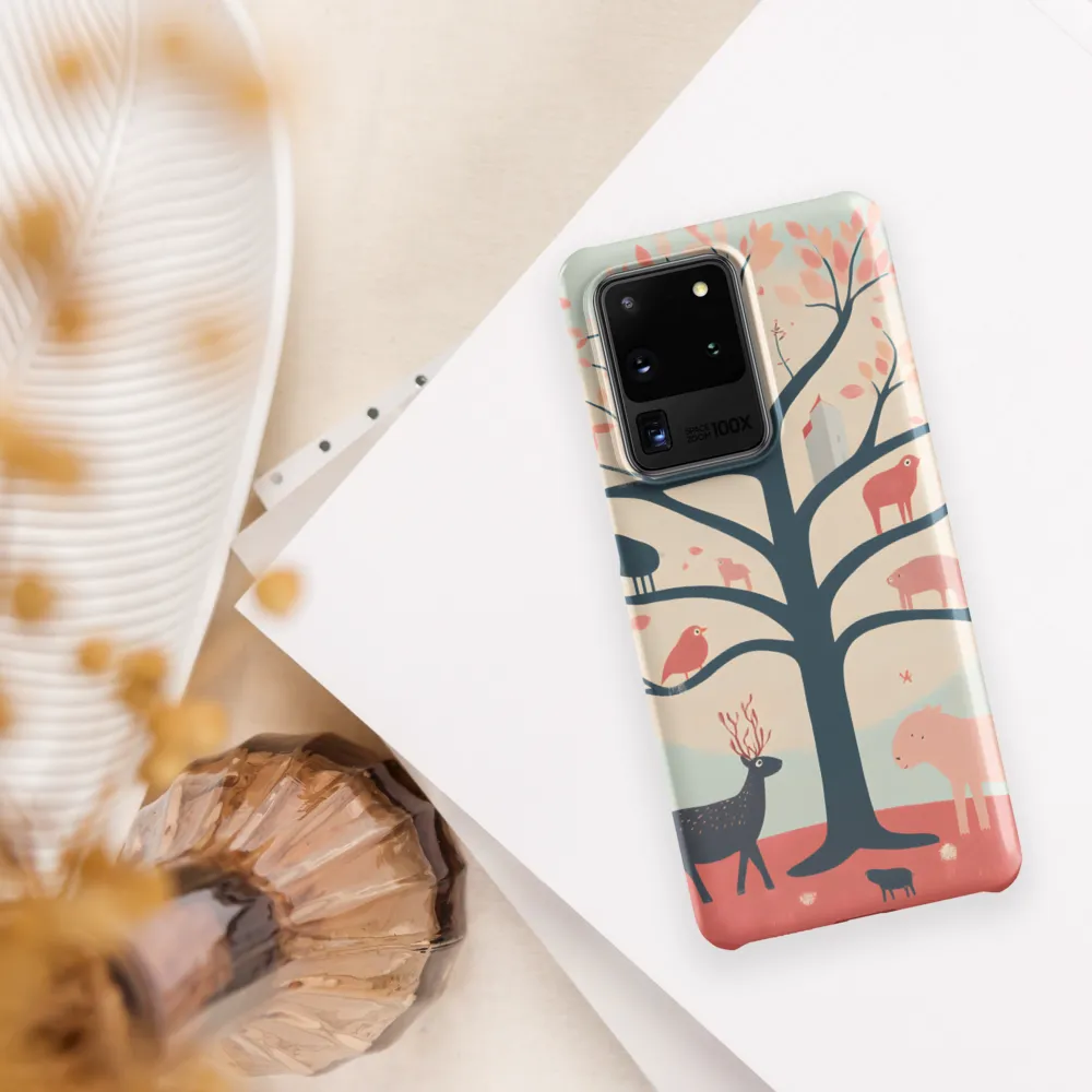 Whimsical Tree with Playful Creatures