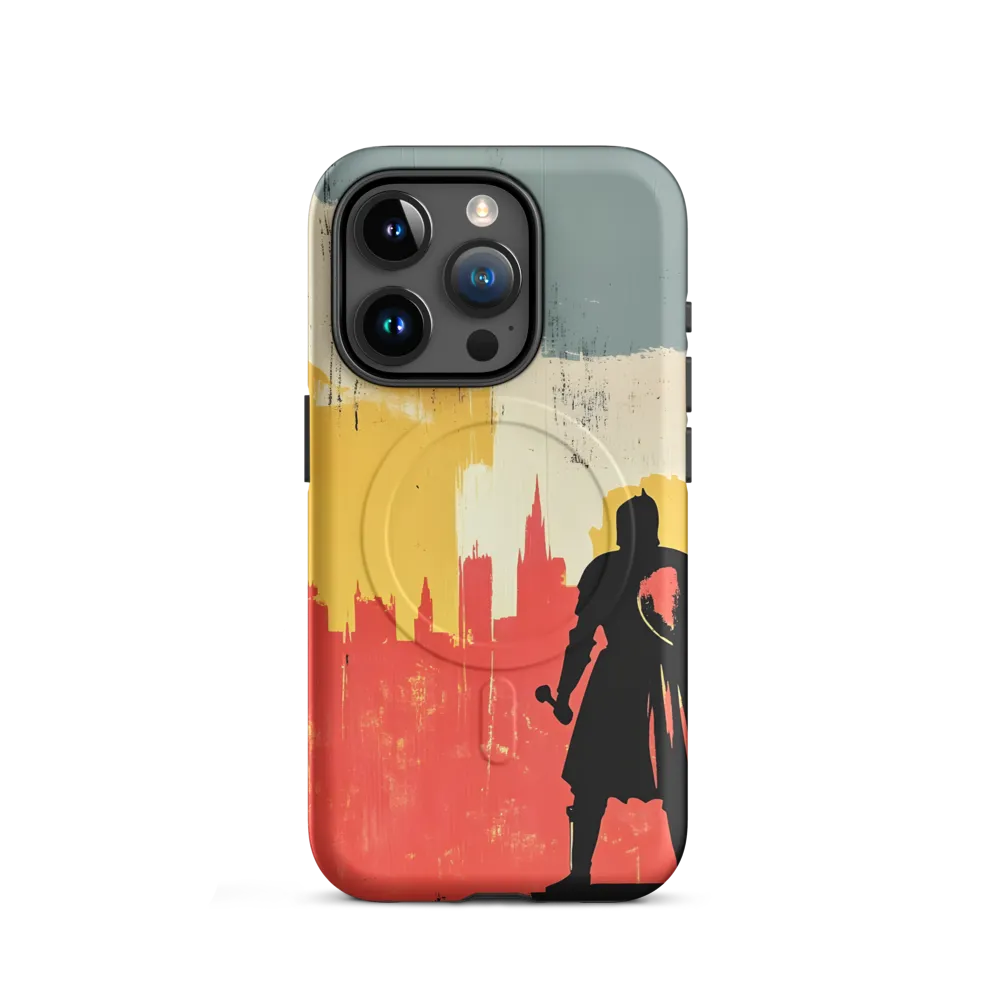 Hero in the Urban Dawn | Phone Case |  15 Pro | MagSafe® Tough Case | Matte