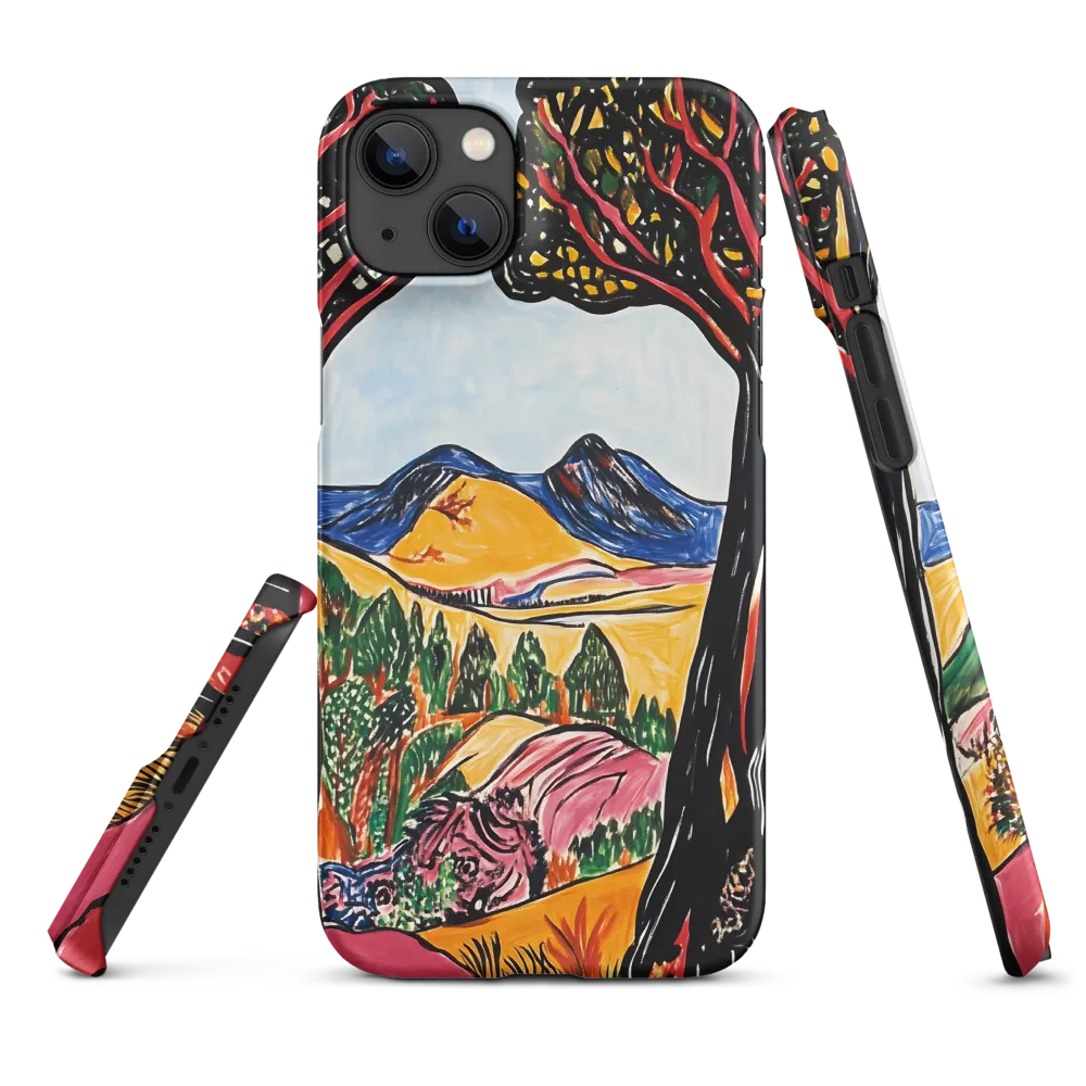 Vibrant Nature's Embrace | Phone Case |  14 Plus | Snap Case | Matte