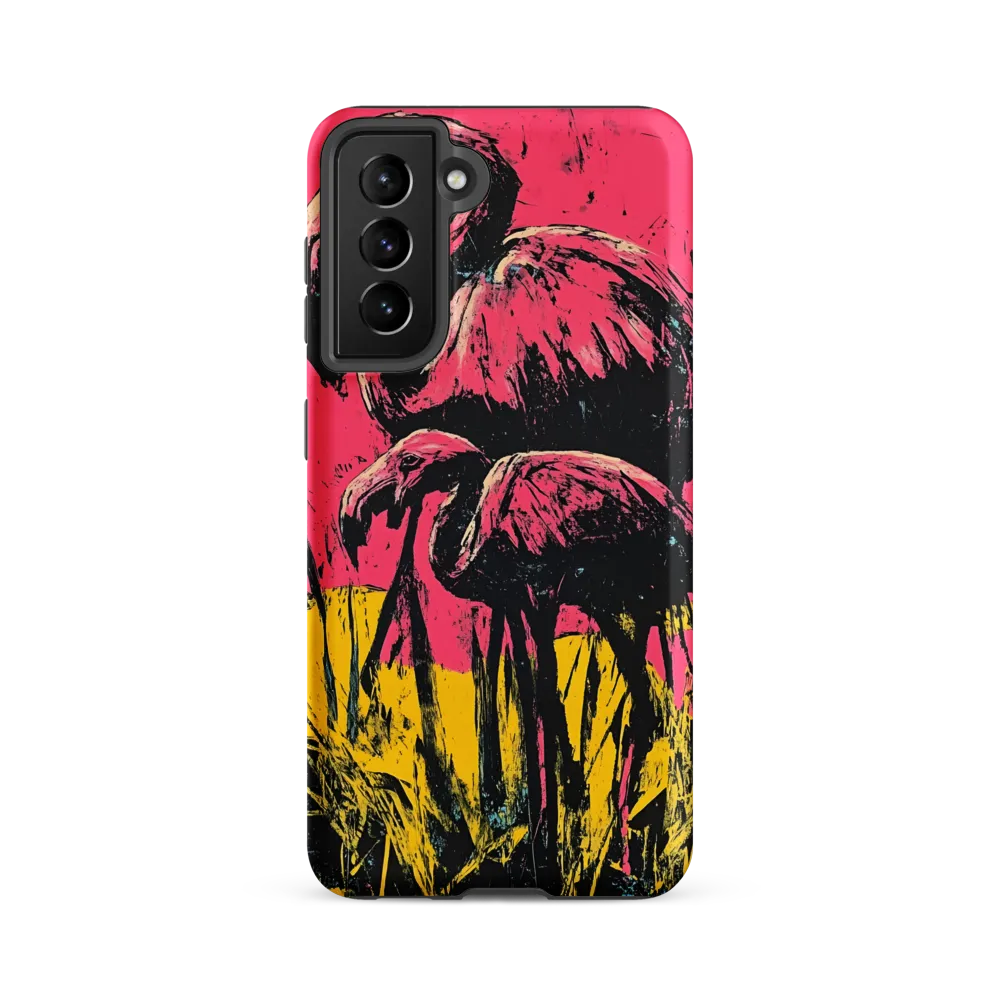 Flamingo Duet: A Pop Art Expression