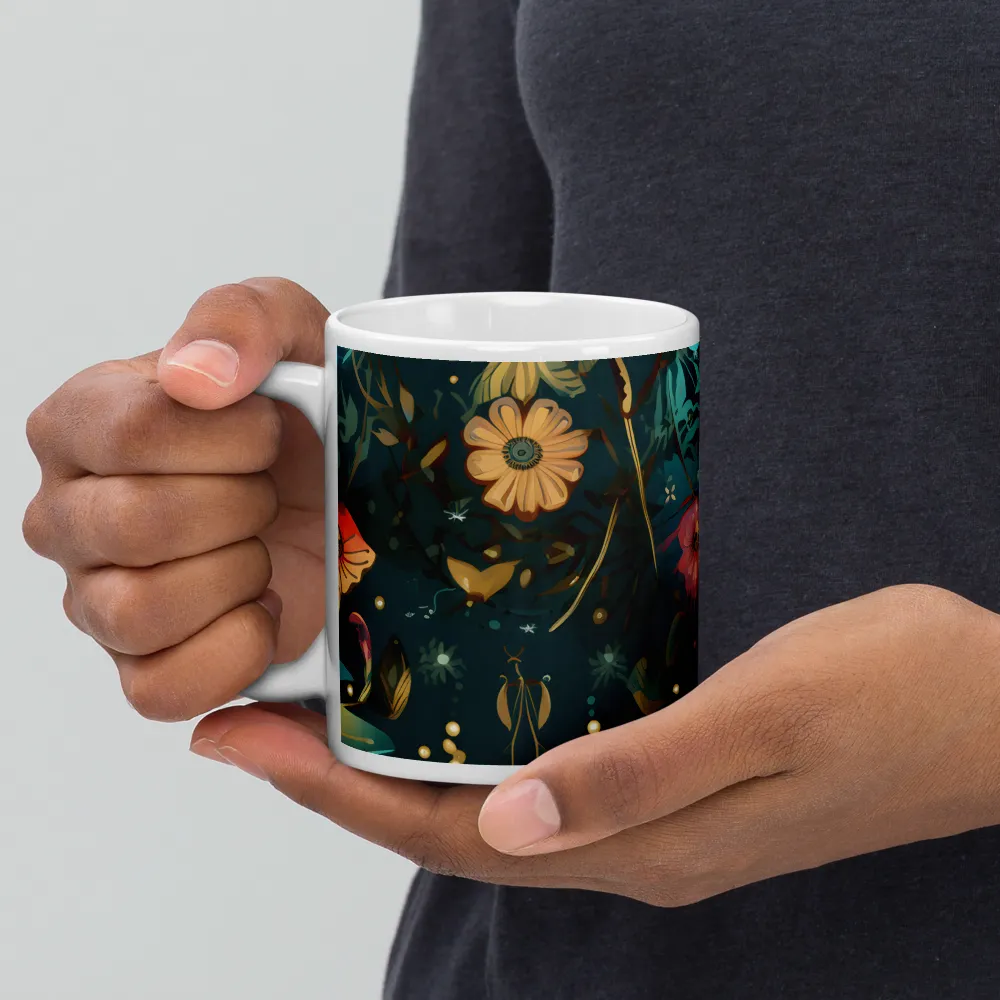 Whimsy in Flora: An Art Nouveau Journey | Mugs | Multiple Sizes & Colors