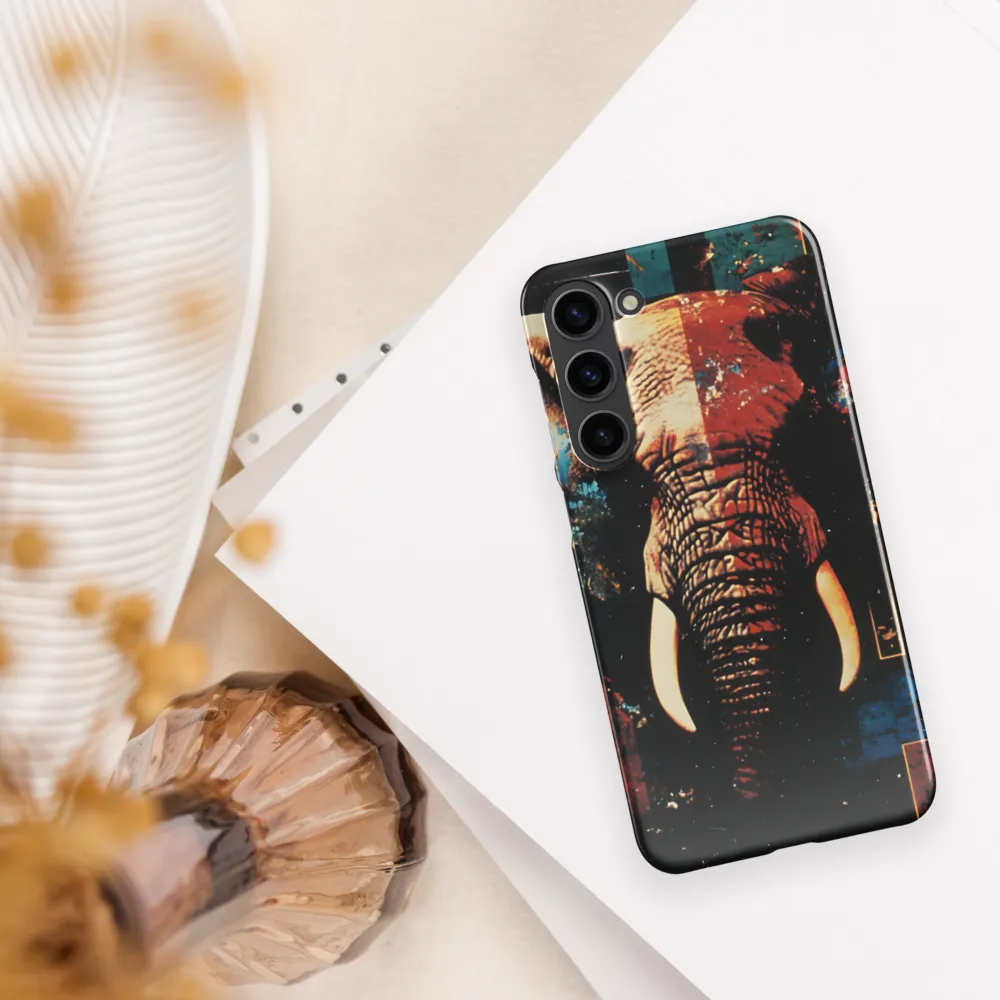 Majestic Mosaic: The Elephant | Phone Case |  S23 Plus | Snap Case | Glossy