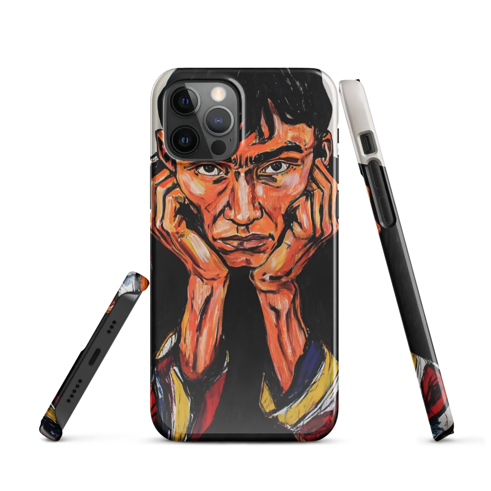 Contemplative Intensity: An Expressionist Portrait