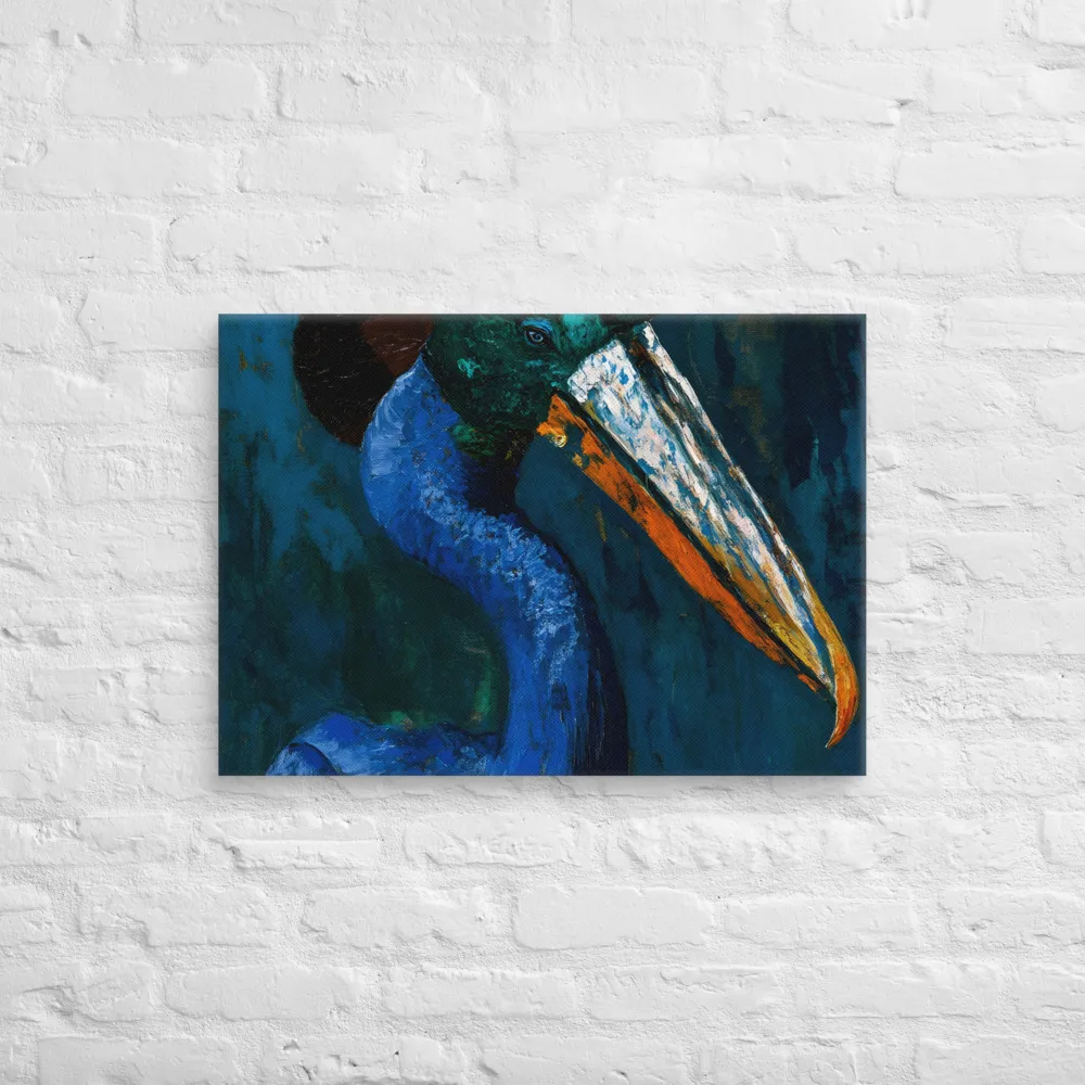 Majestic Absurdity: The Hat-Wearing Bird | Canvas | 20″×28″