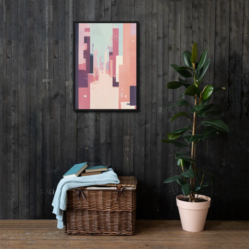 Tranquil Cityscape | Canvas with Black Frame | 20″×28″