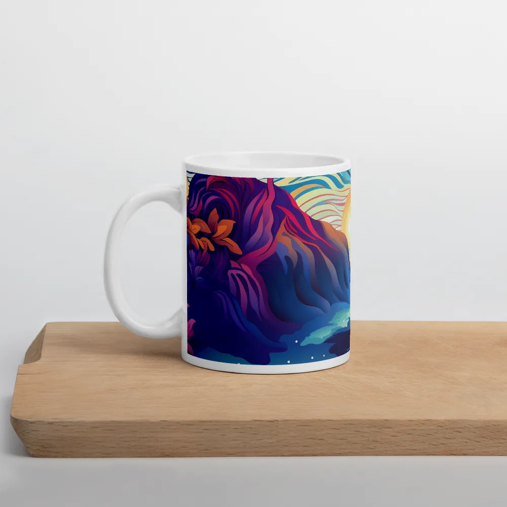 Tropical Dreamscape | Mug with White inside | 11 oz