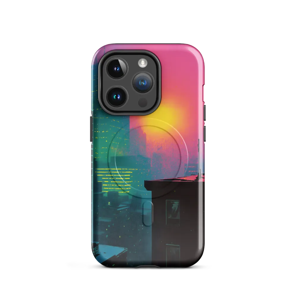 Neon Horizon | Phone Case |  14 Pro | MagSafe® Tough Case | Glossy