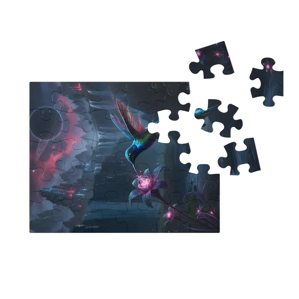 Celestial Hummingbird 
 Jigsaw Puzzle in Tin Box