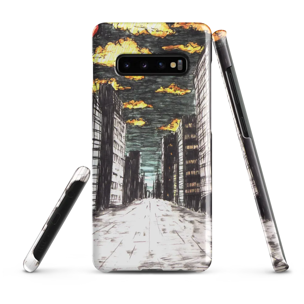 Eclipsed Cityscape | Phone Case |  S10 Plus | Snap Case | Glossy