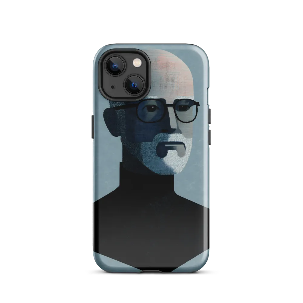 Minimalist Portrait of a Modern Man | Phone Case |  13 | Tough Case | Glossy