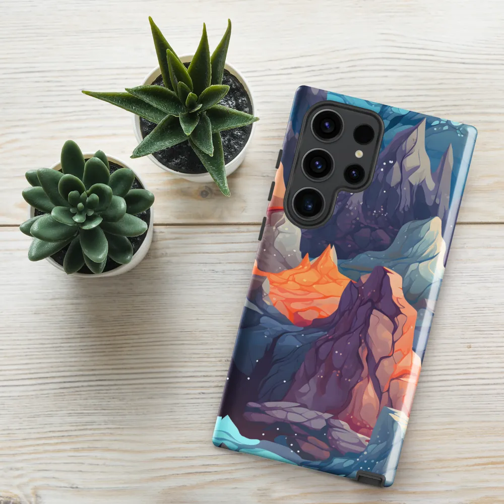 Mystical Peaks of Imagination | Phone Case |  S23 Ultra | Tough Case | Glossy