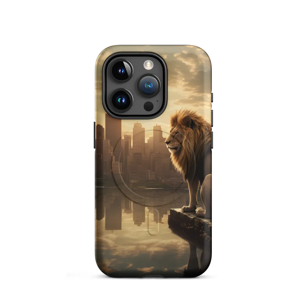 The Lion's Gaze Over the Urban Symphony