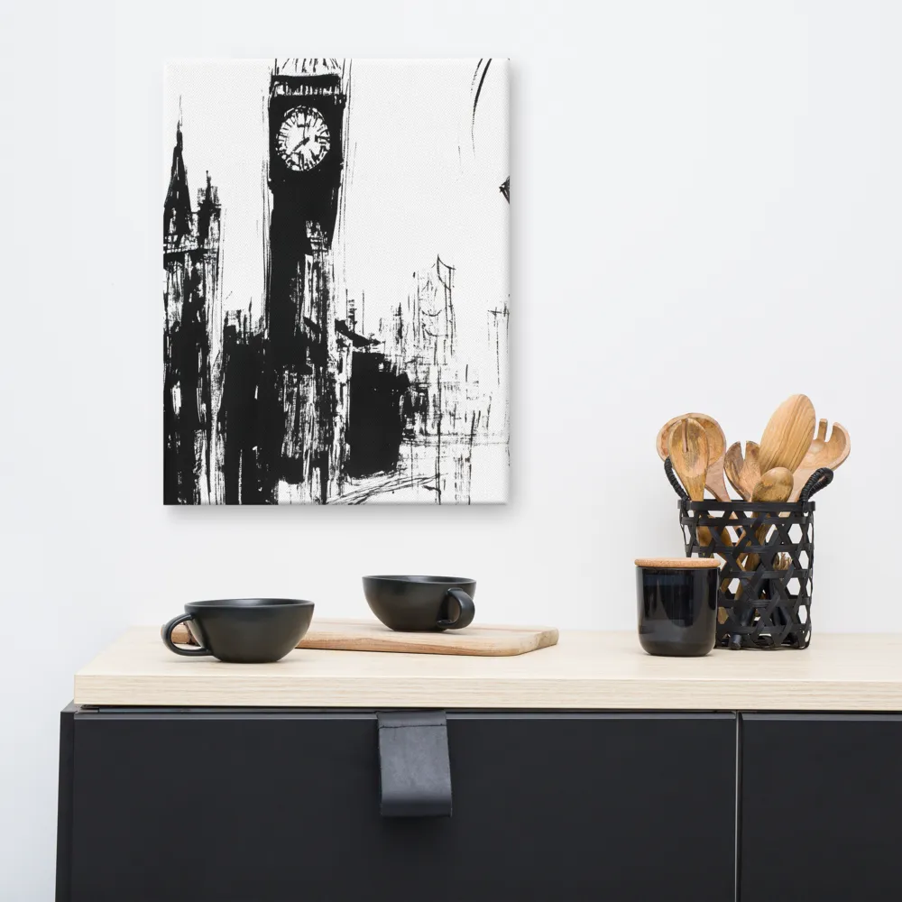 Clock Tower in Motion | Canvas | 16″×20″