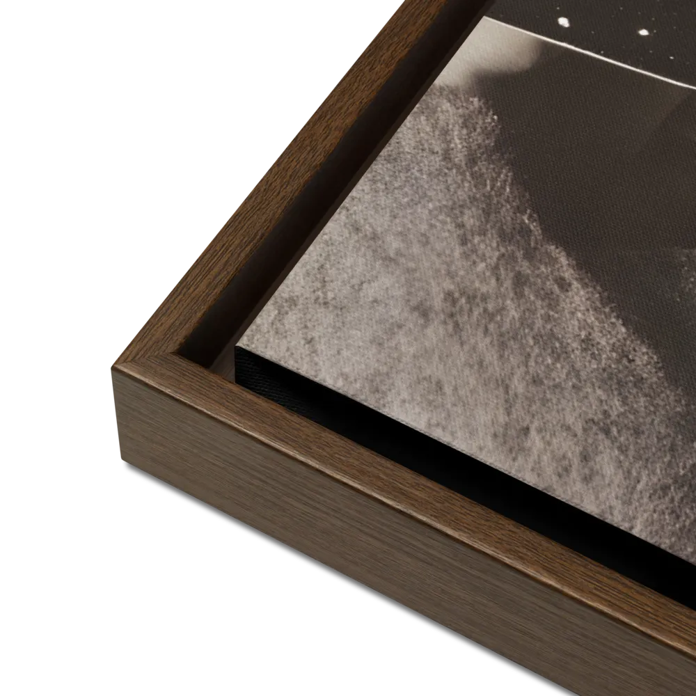 Celestial Elegance | Canvas with Brown Frame | 24″×36″