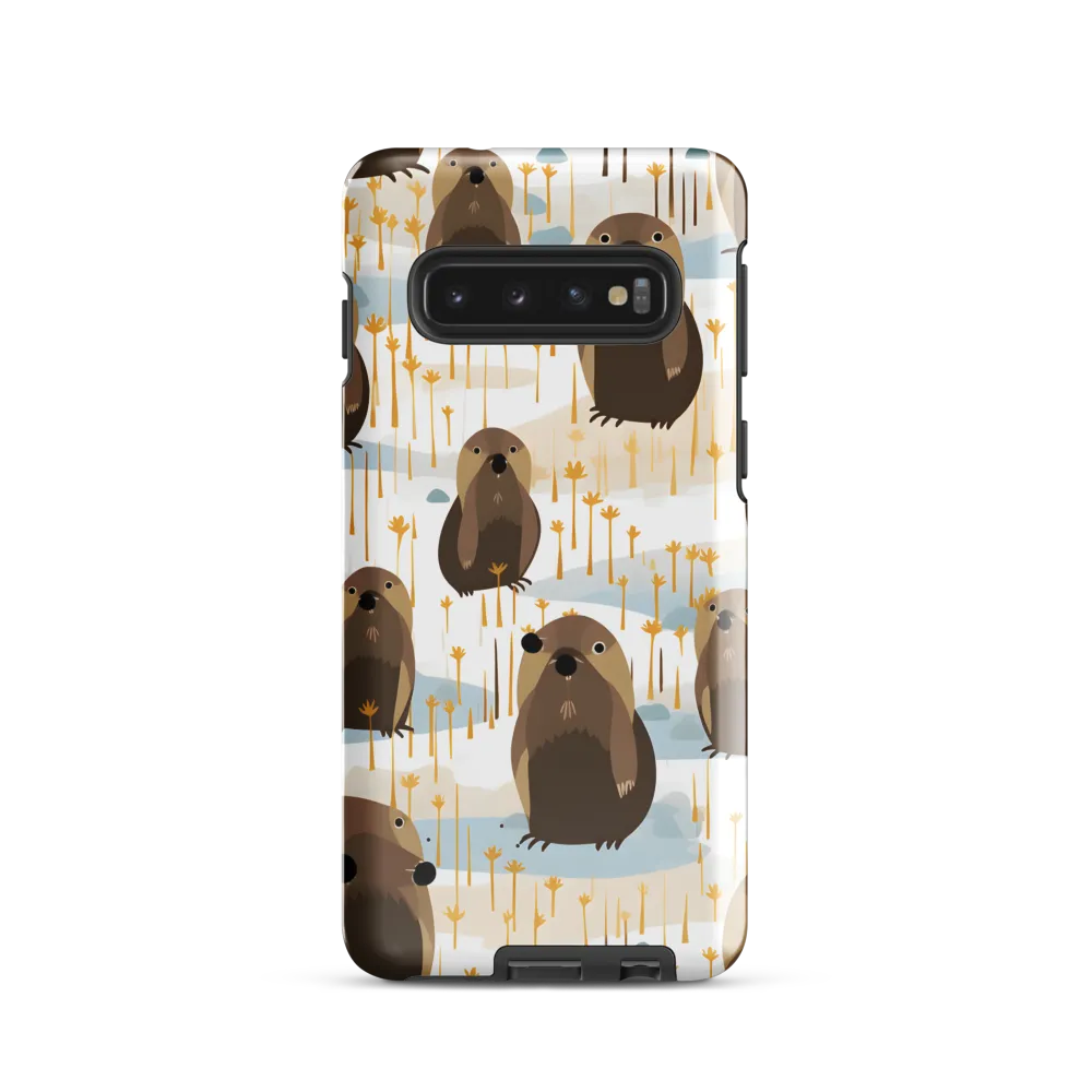 Whimsical Waters: A Celebration of Otters and Seals | Phone Case |  S10 | Tough Case | Glossy