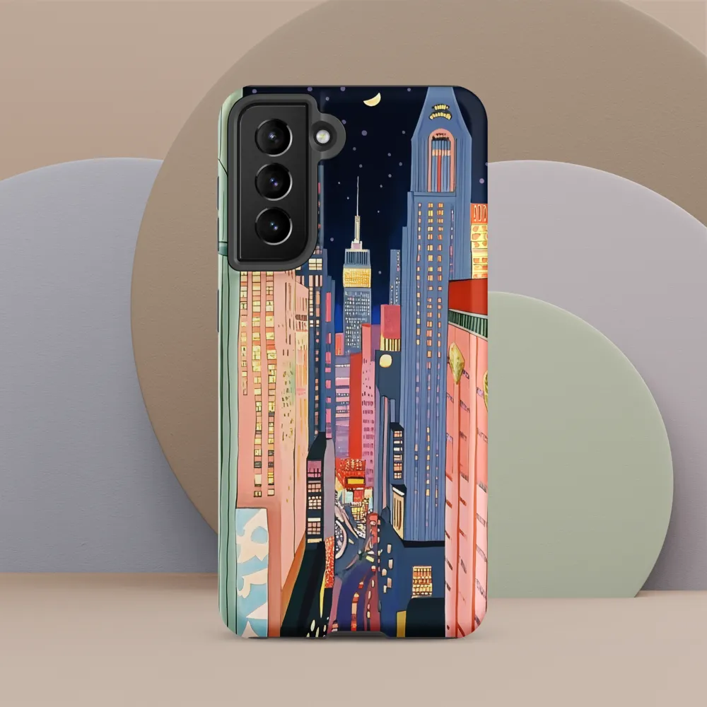 Urban Dreamscape: A Pop Art Night | Phone Case |  S21 | Tough Case | Matte