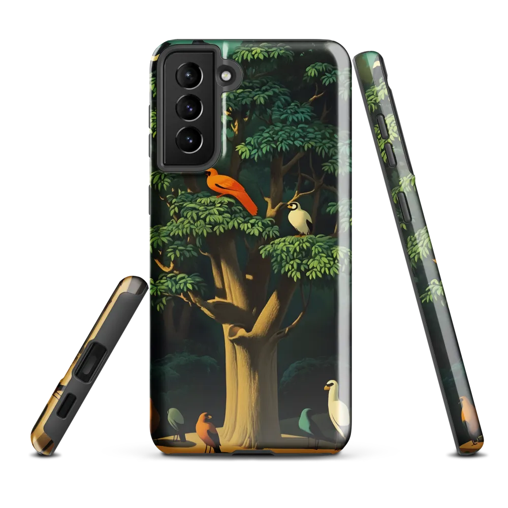 Harmony in Color: A Surreal Bird Symphony