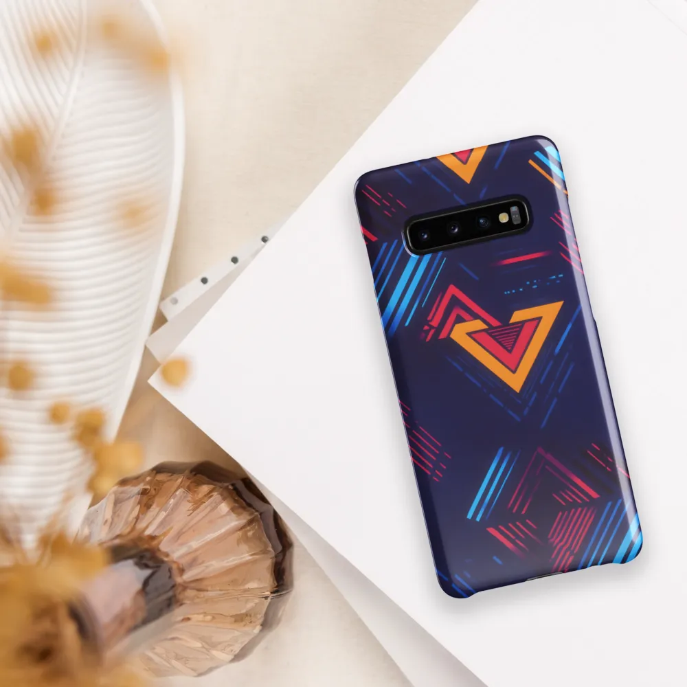 Dynamic Geometric Symphony | Phone Case |  S10 Plus | Snap Case | Glossy