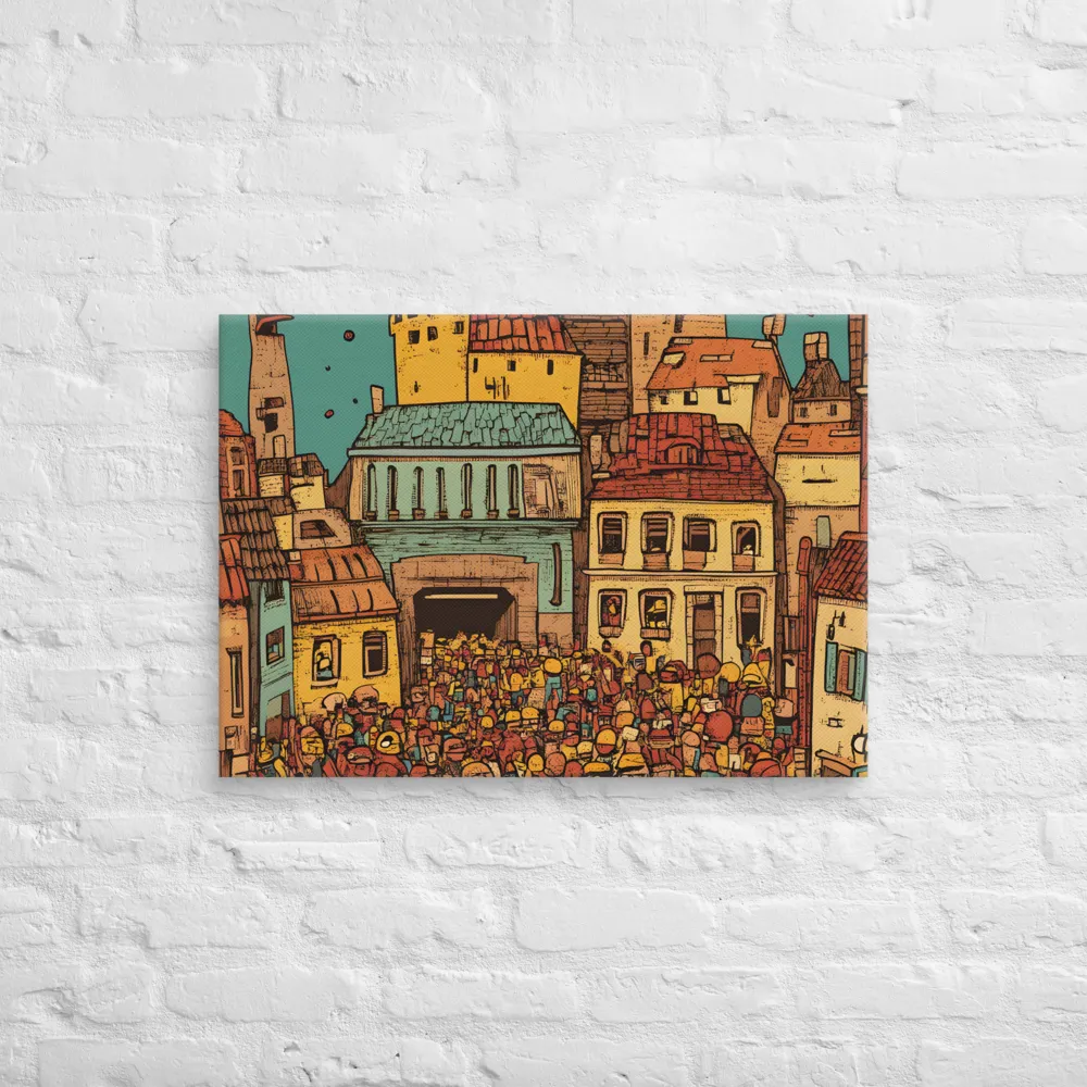 The Quirky City Gathering | Canvas | 20″×28″