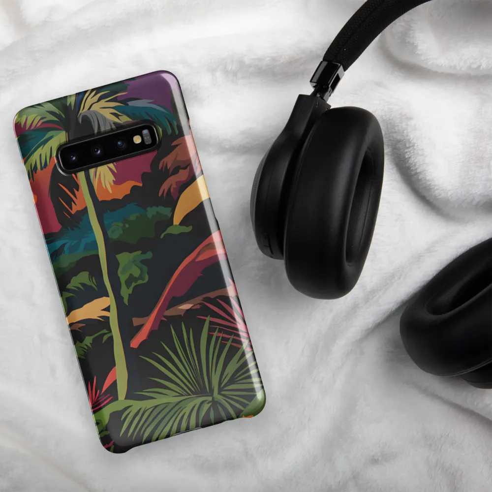 Tropical Sunset Escape | Phone Case |  S10 Plus | Snap Case | Glossy