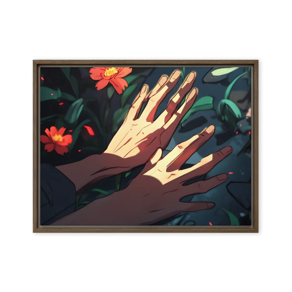 Whispers of Nature | Canvas with Brown Frame | 18″×24″