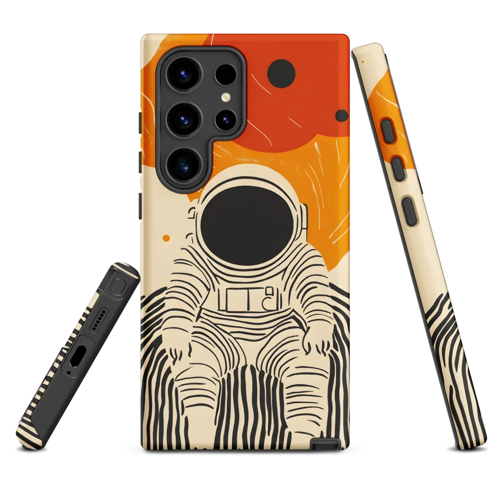 Astronaut in Cosmic Thoughts | Phone Case |  S24 Ultra | Tough Case | Matte