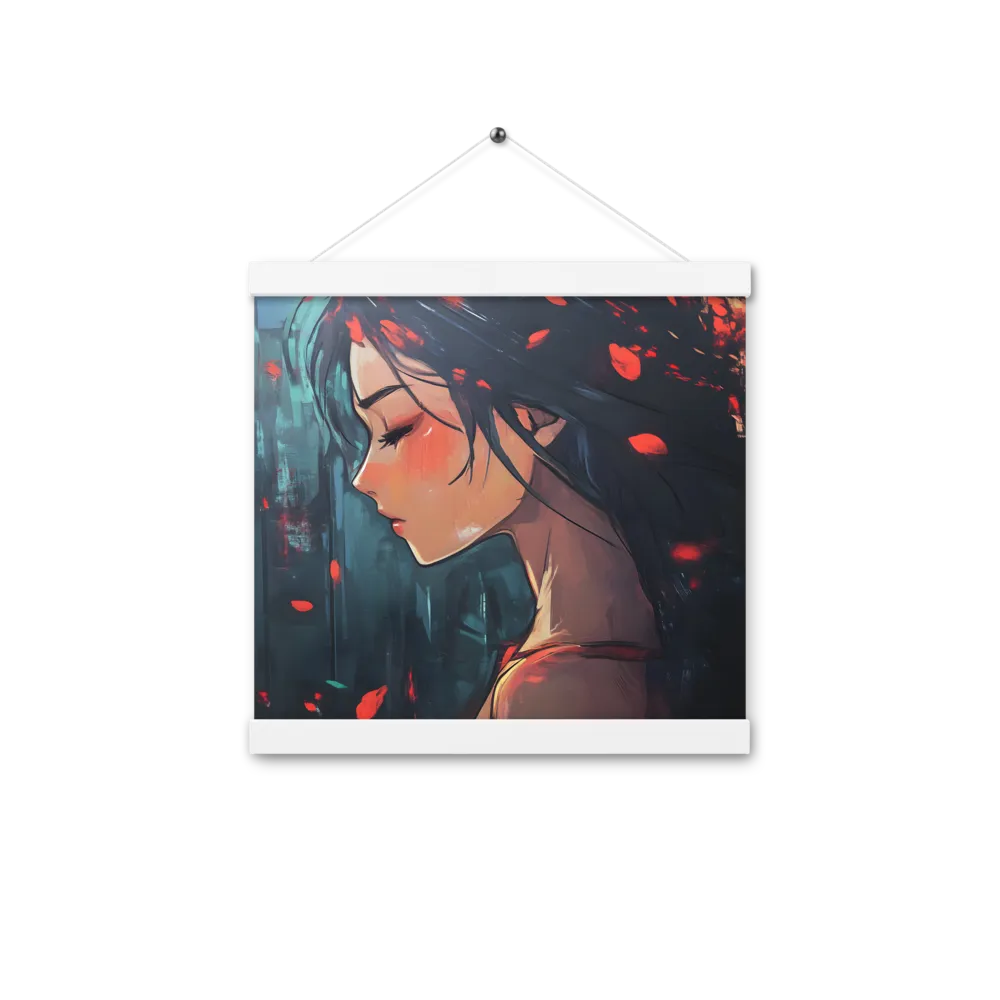 Whispers of Melancholy | Poster With White Wood Hanger | 12″×12″