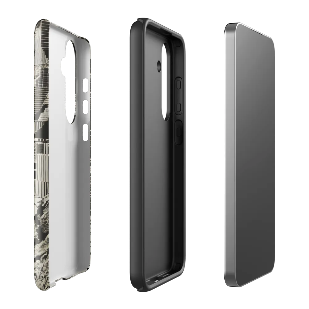 Contemplation in an Abstract Landscape | Phone Case |  S24 Plus | Tough Case | Glossy