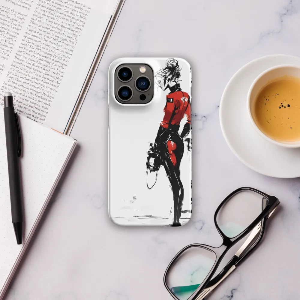 The Edgy Elegance | Phone Case |  14 Pro Max | Snap Case | Glossy