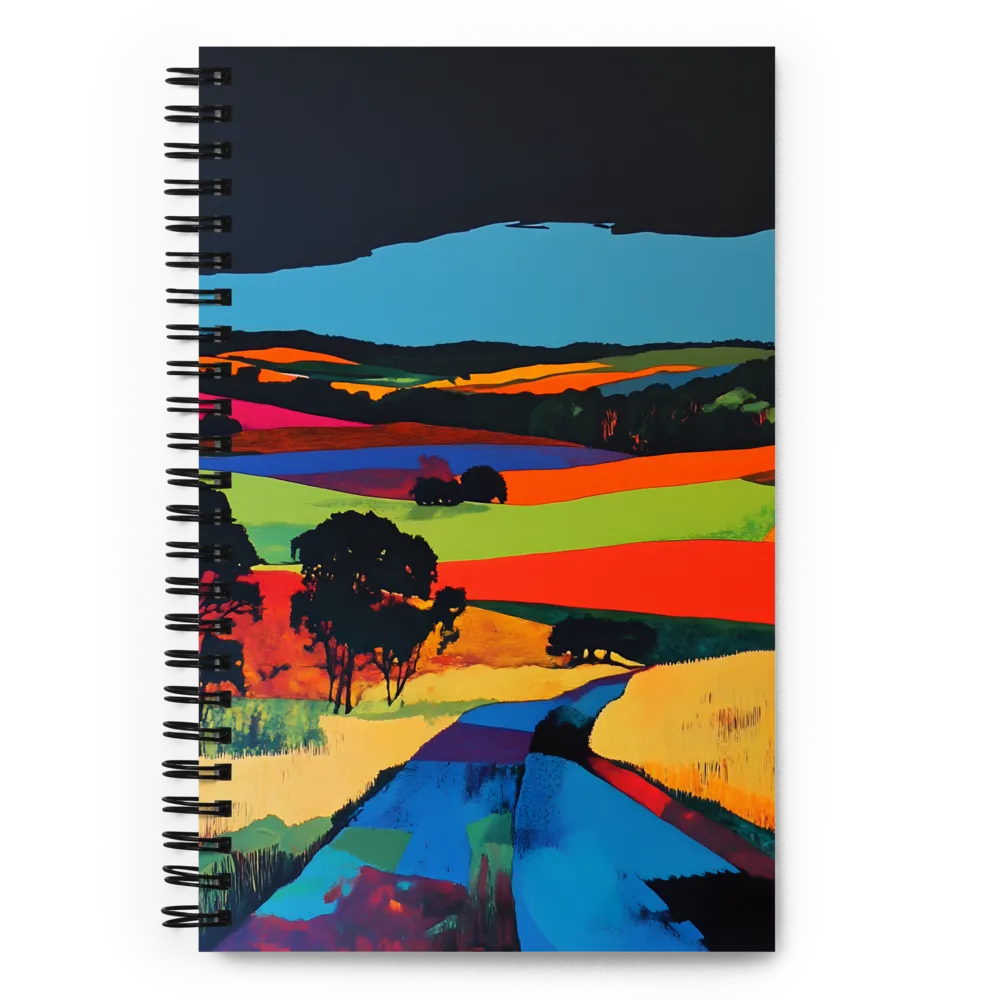 Vibrant Countryside | Spiral Notebook