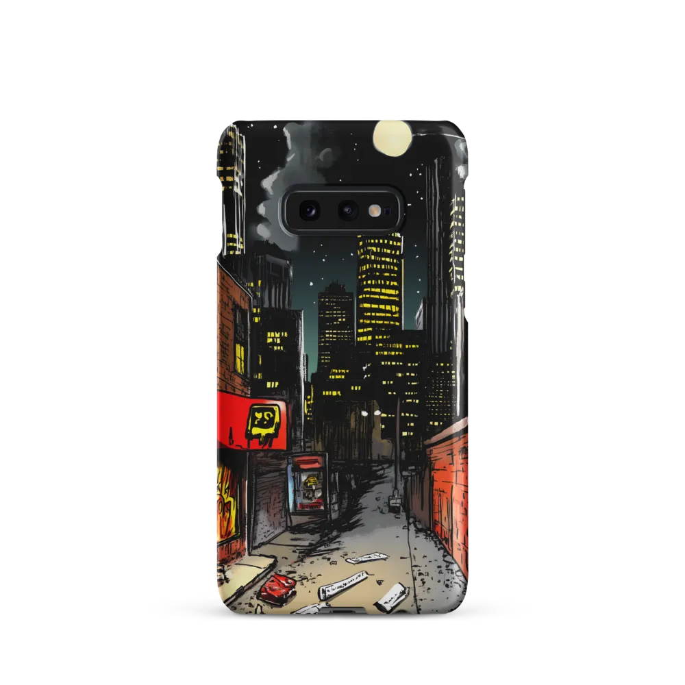 Nocturnal Cityscape: The Hidden Alley | Phone Case |  S10e | Snap Case | Matte