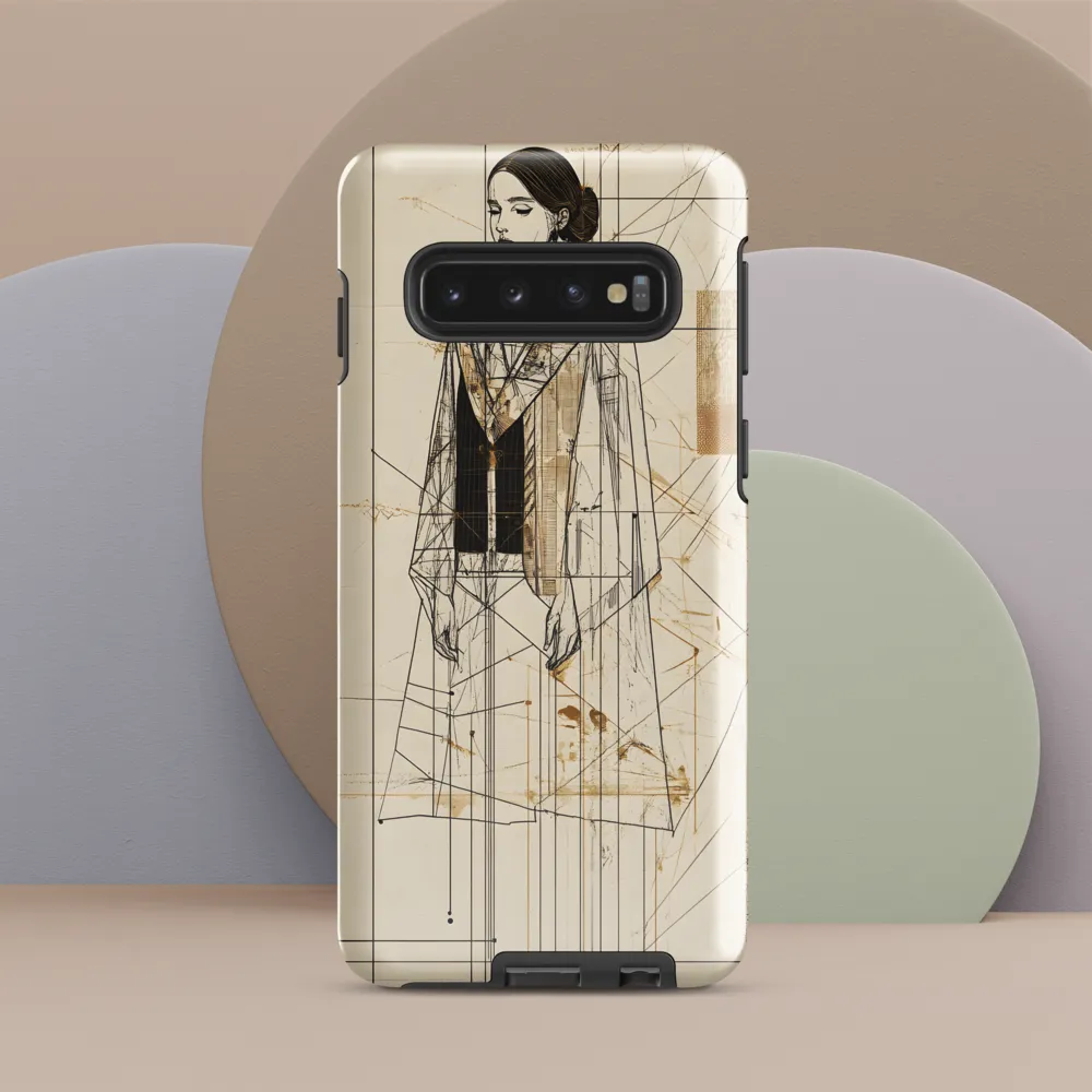 Elegance in Lines | Phone Case |  S10 | Tough Case | Glossy