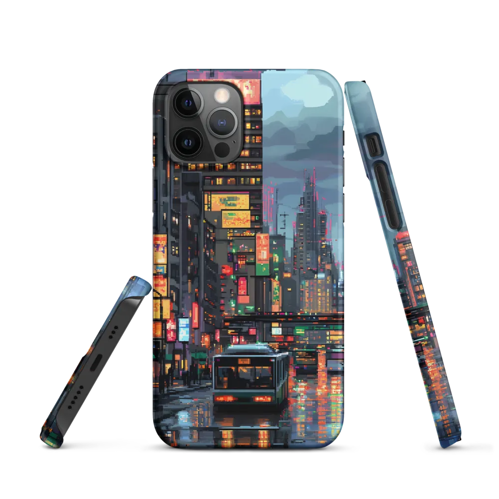 Neon Dreams: A Pixelated Urban Night
