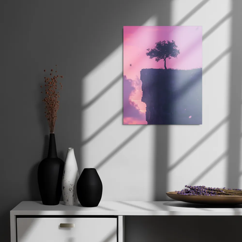 Solitude on the Edge | Metal Print | 16″×20″